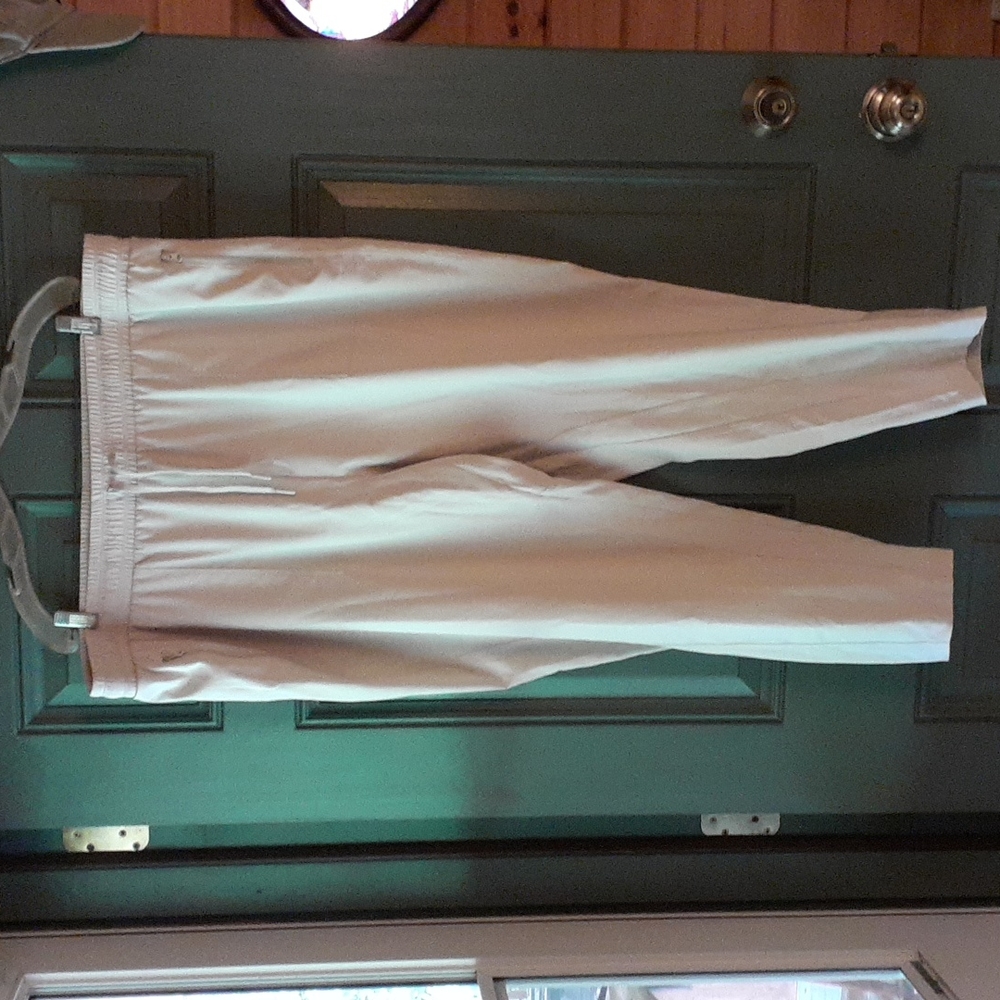 Zuda Cityscape Athleisure Drawstring Ankle Length 2X Beige